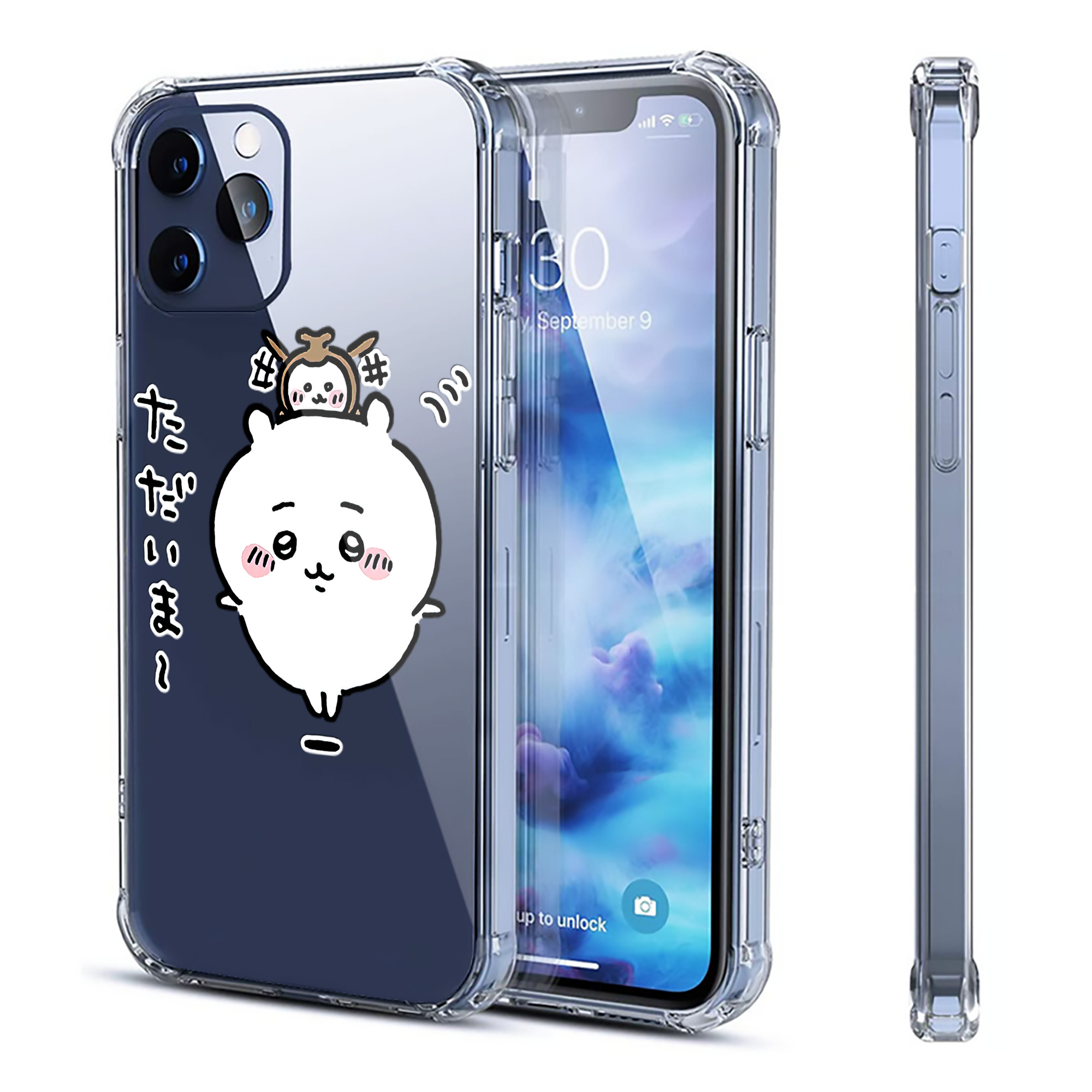 （画像用） ちいかわ ちいかわ Chii-kawa chiikawa 【iPhone 12シリーズ対応】透明スマホケース（クリアソフトケース）